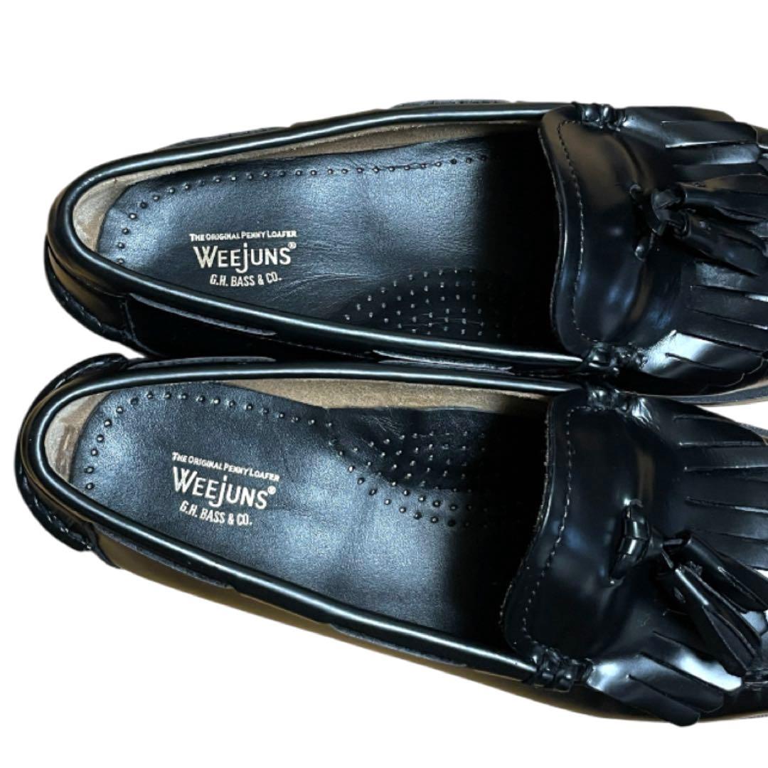 G.H.BASS WEEJUNS キルトタッセル ローファー ブラック 黒