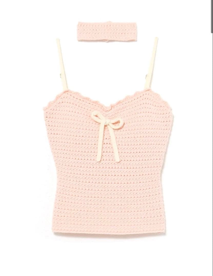 即日発送ピンクSui ribbon tops andmary