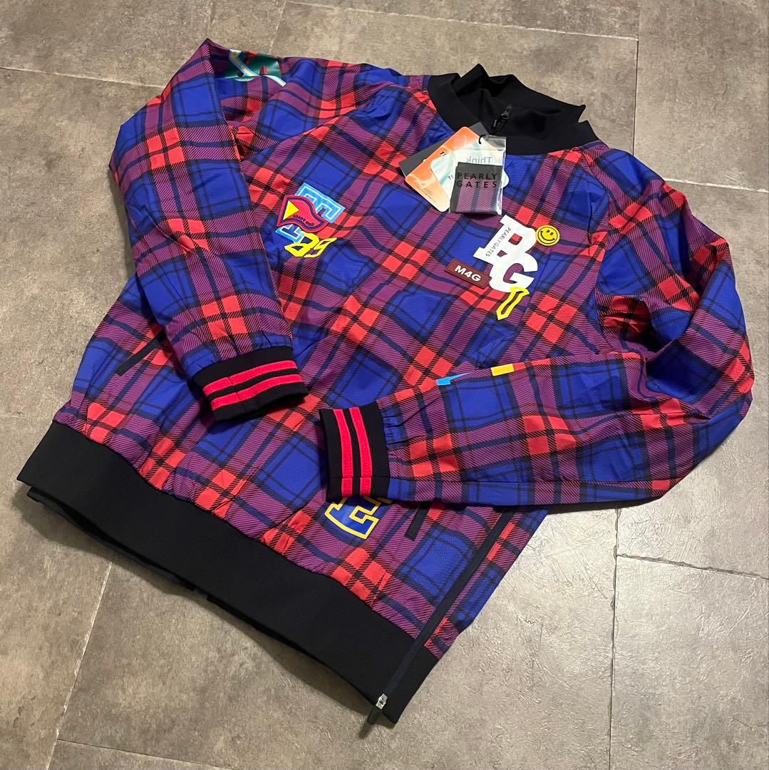 新品 定価61,600円 パーリーゲイツ ナイロンストレッチハニカム Rチェック