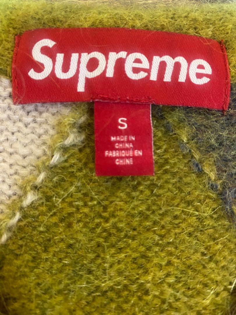 y*i様 SUPREME 24SS BRUSHED ARGYLE ZIP UP