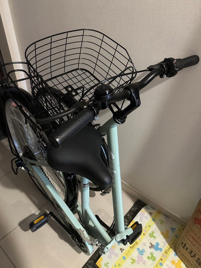 折りたたみ自転車26インチ　シマノ６段変速 LEDライト