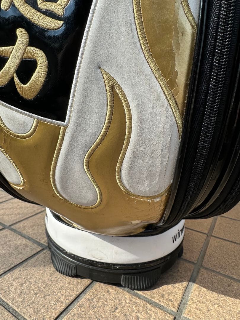 兄〜！　winwinstyle ゴルフキャディバッグ　フード付き