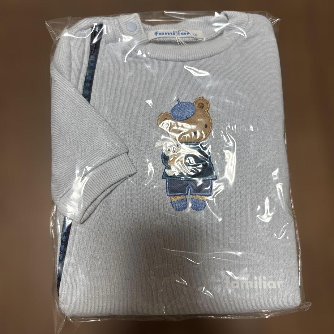 【未開封品】familiar 長袖ロンパース　60サイズ
