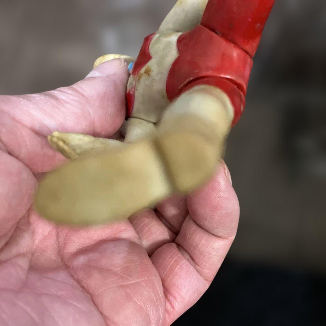 ブルマアク★ウルトラマン　ソフビ★凜々しい顔★全域可動可★劣化あるも光沢有