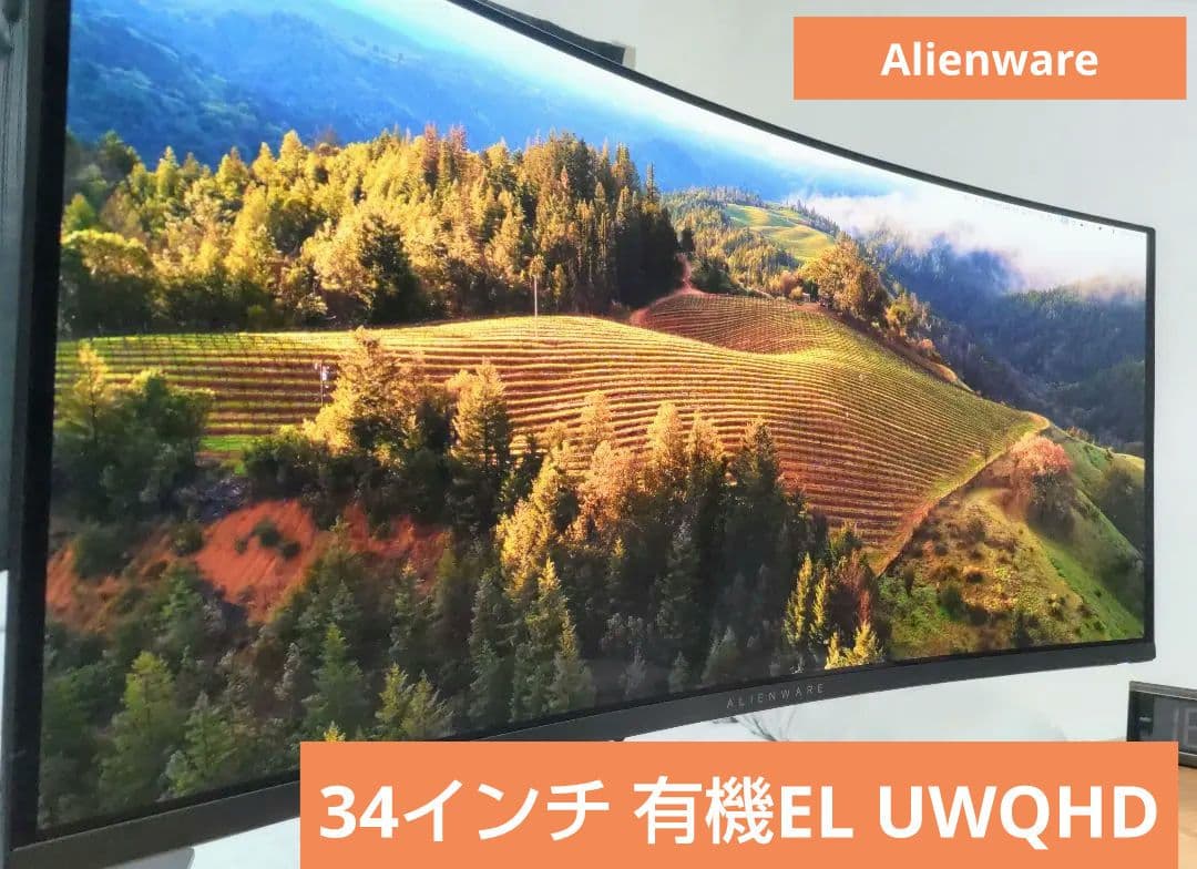 【極美品・スタンド未使用】Alienware AW3423DWF QD-OLED