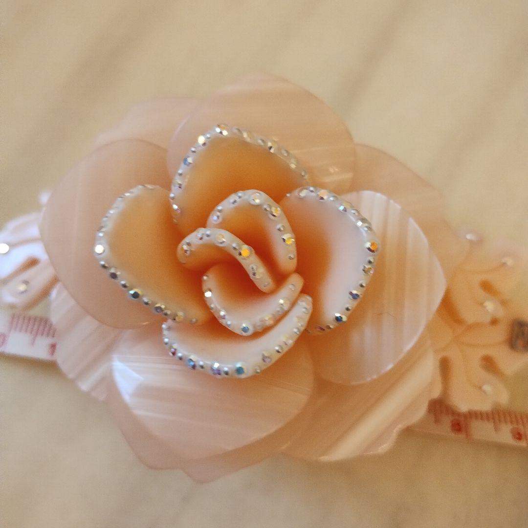 kaokao アレクサンドルドゥパリ 薔薇バレッタ＆高級レッキス薔薇ファー