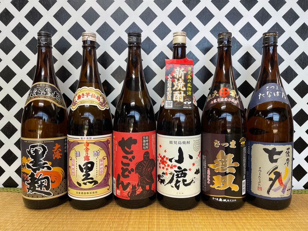 鹿児島本格焼酎 大海黒麹 白金の露黒 せごどん 小鹿 無双 七夕
