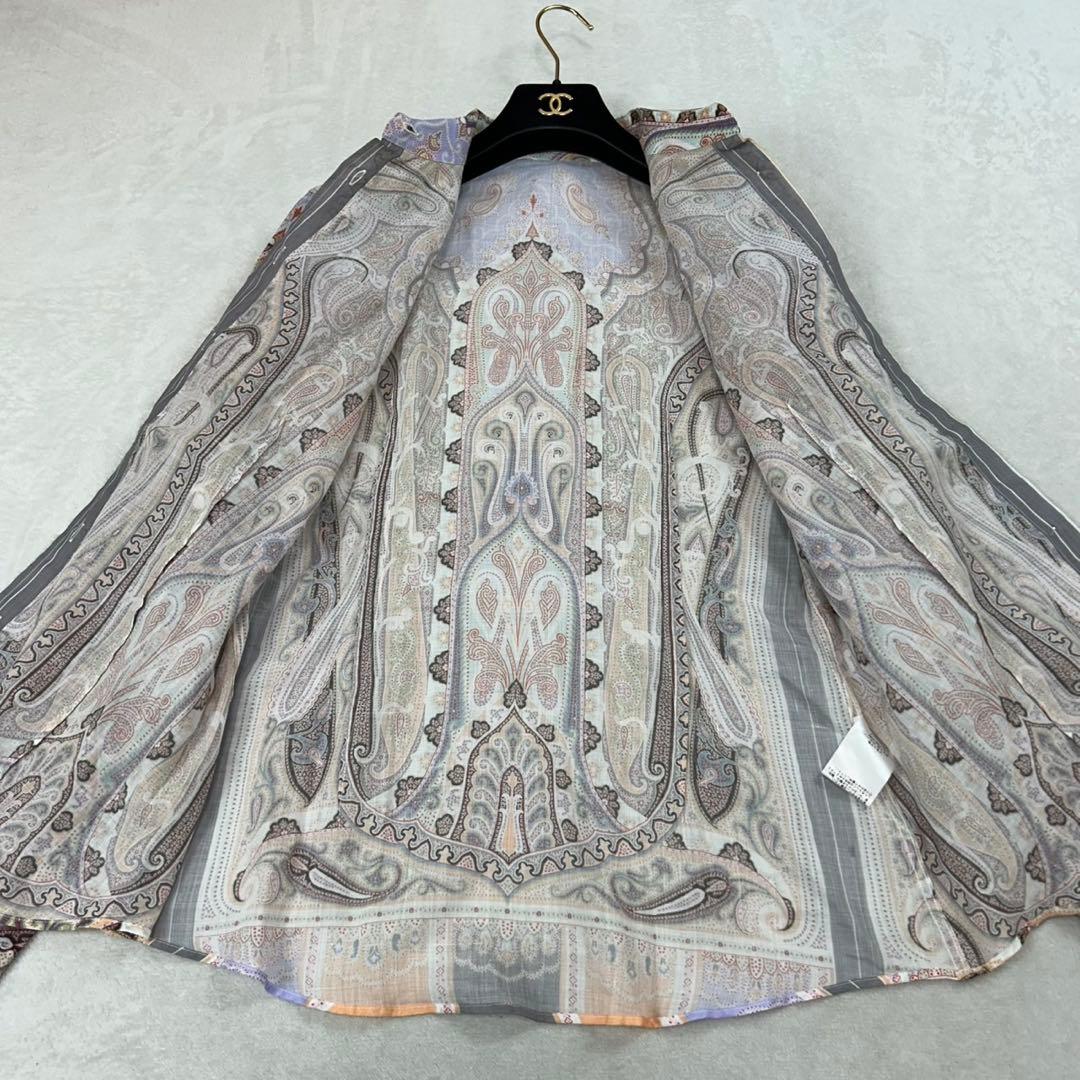 J494 新品未使用 M 46 エトロ ペイズリー柄 長袖 シャツ メンズ