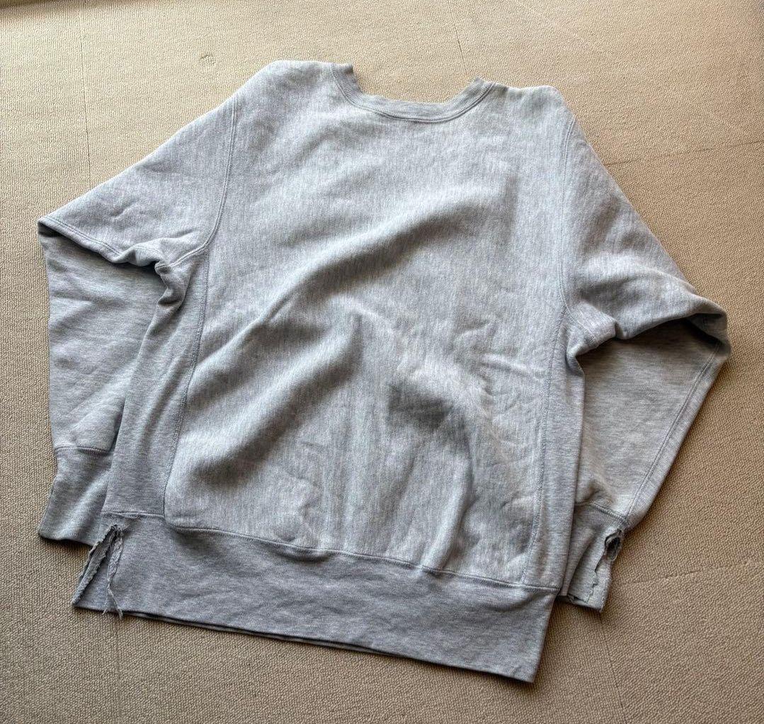 お*げ様 希少 80s Champion リバースウィーブ グレー 目無し vネ