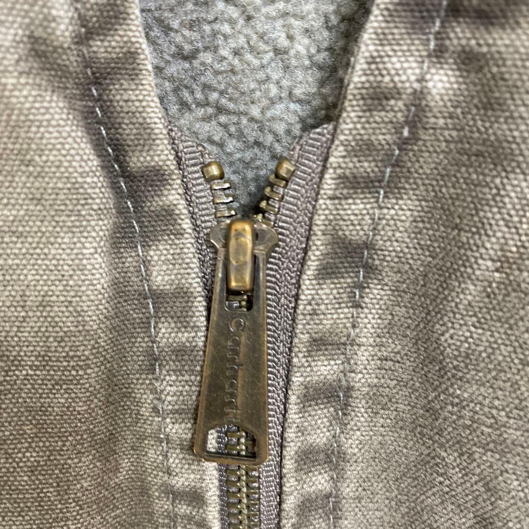 カーハート　ダックベスト　ブラウン系　ビックサイズ　裏ボア　XL