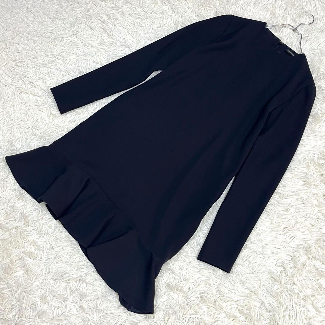 YOKOCHAN フロントフリルヘムワンピース ブラック Mサイズ