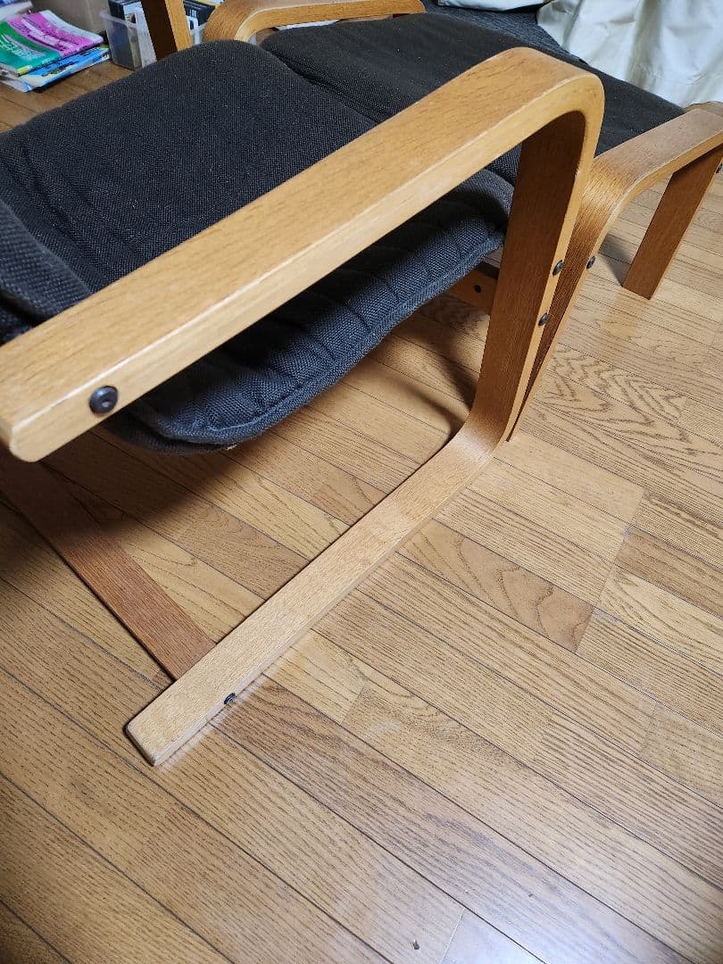 無印良品★リラックスチェア★オットマン★アクリル混平織★廃盤★ブラウン