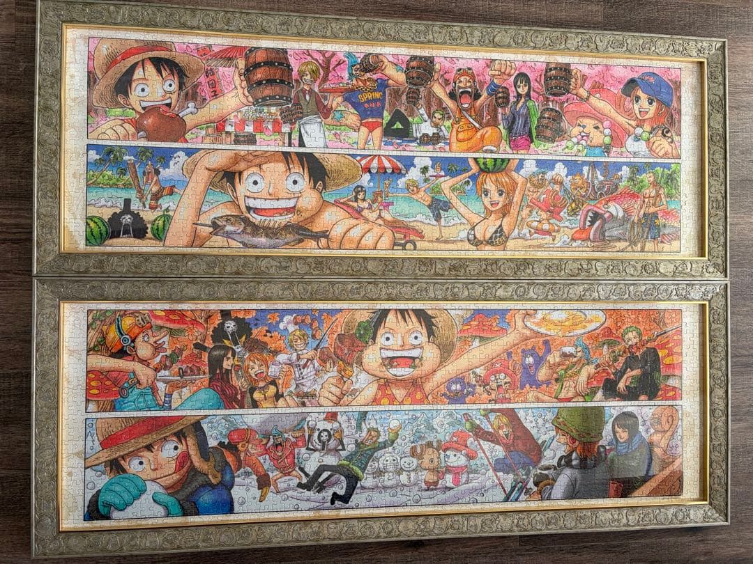 ワンピース ジグソーパズル フレーム付き 2セット　ONE PIECE展