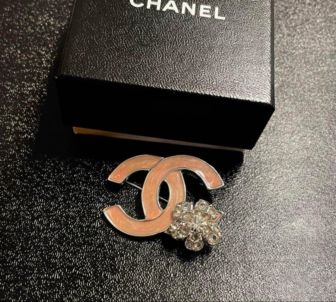 新品未使用級美品 CHANEL シャネル ブローチココマーク ピンク フラワー