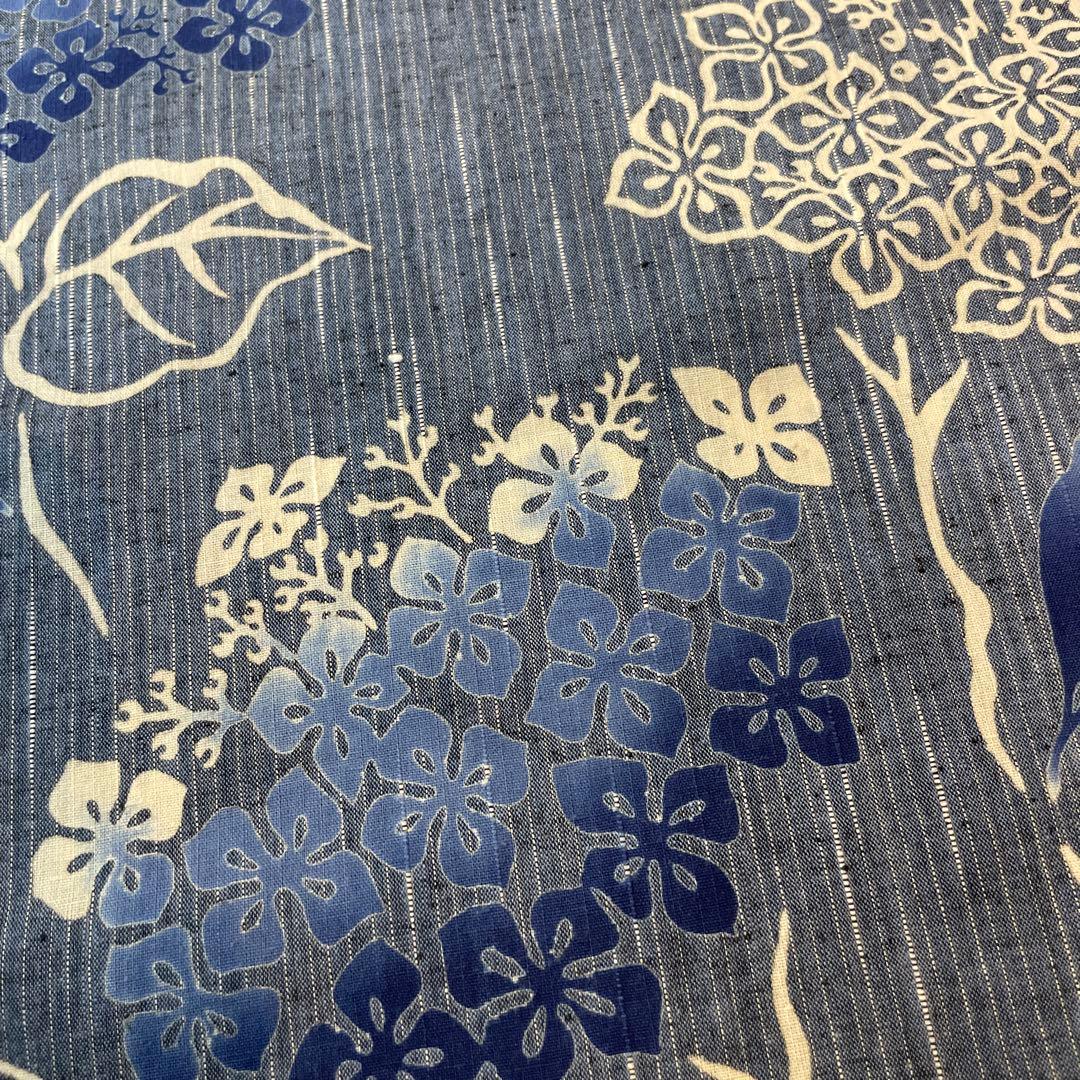 竺仙　浴衣　反物　紫陽花