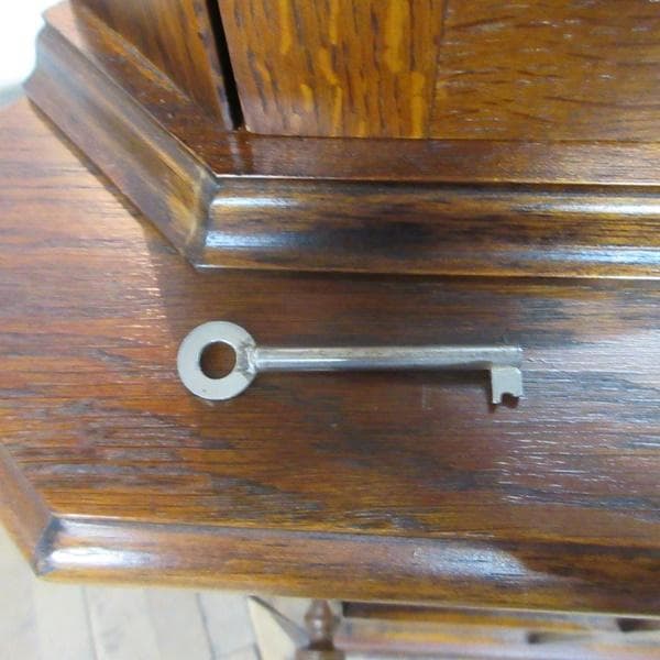 イギリス アンティーク 家具 コーナーキャビネット 飾り棚 英国 6958d