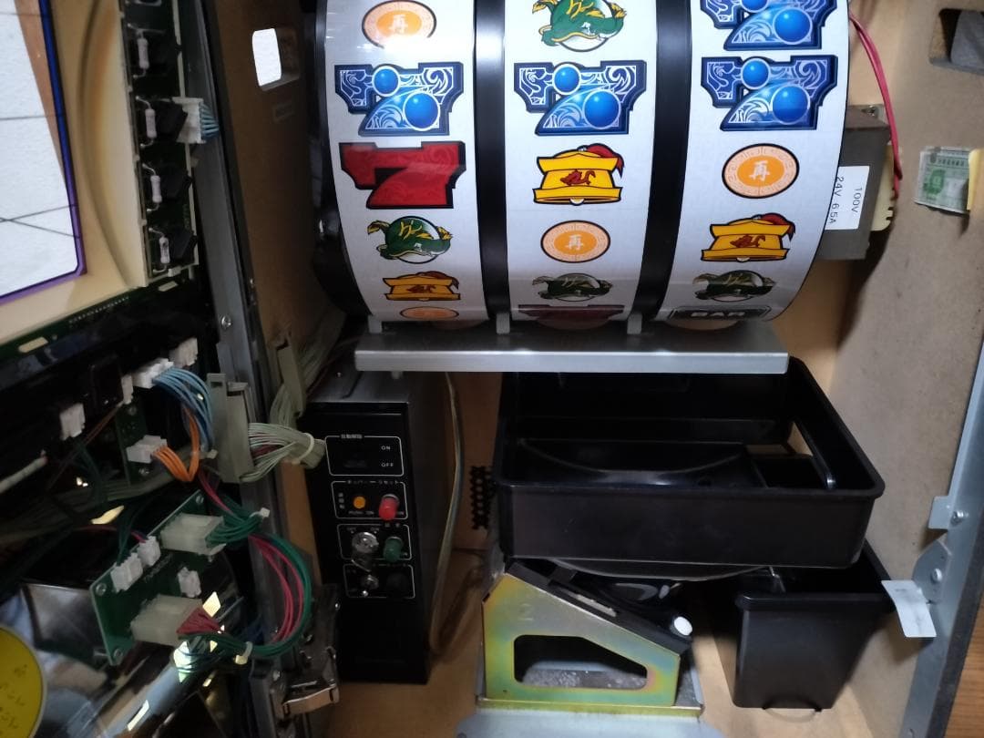 【パチスロ実機】山佐★サイバードラゴン【オートプレイ付不要機付】４号機