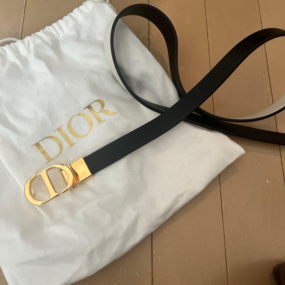DIORリバーシブルベルト　黒✖️白