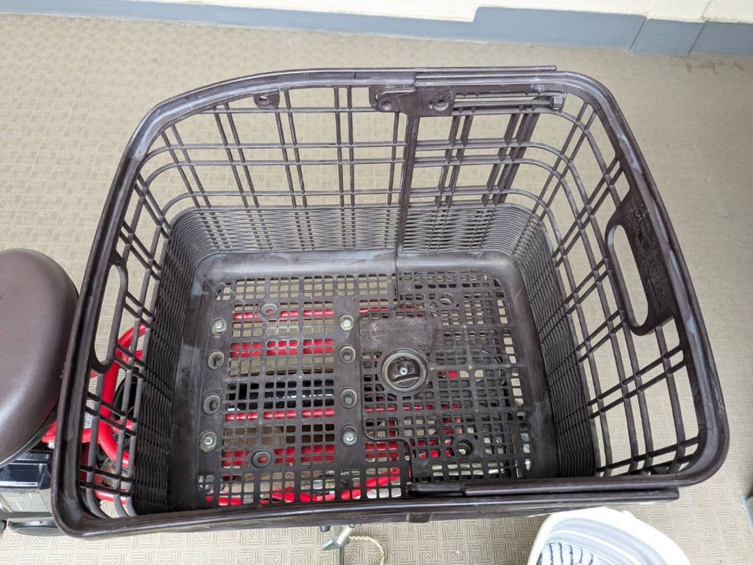 PAS with 赤 電動アシスト自転車 24インチ バッテリー状態良好