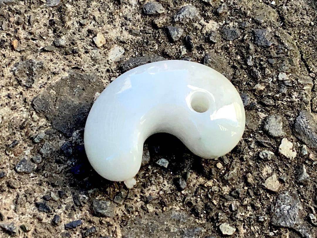 ✳霊神　神からの縁起物　糸魚川翡翠ジェダイト勾玉　本物をお身近に　機械鑑定鑑別付