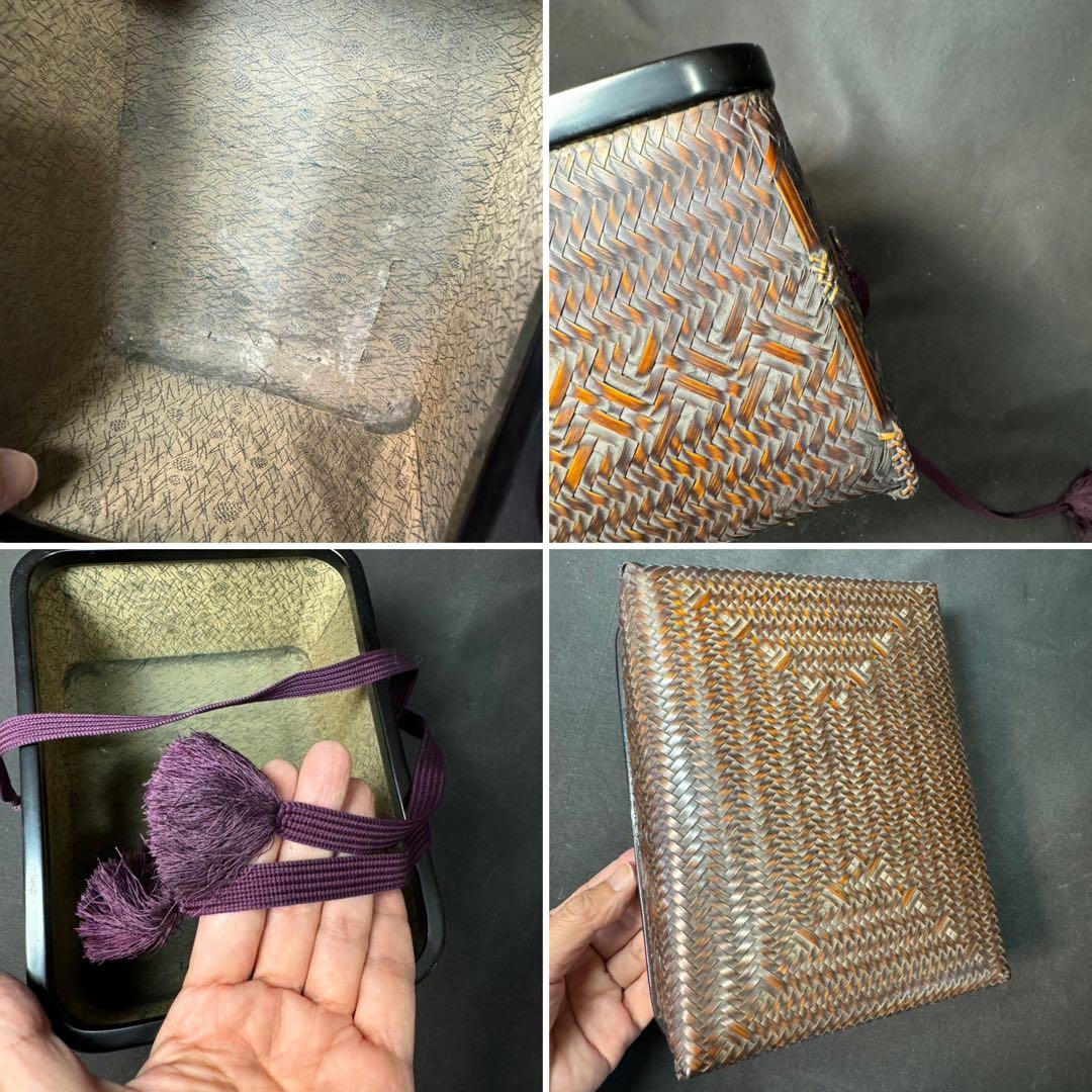 E830 送料無料　御所籠　茶道具セット　茶道具　茶室　茶碗　仕覆　棗　茶筅