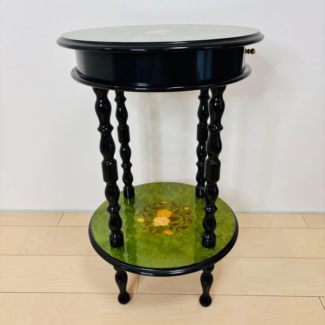 イタリア製　サイドテーブル　アンティーク　ビンテージ　送料込み