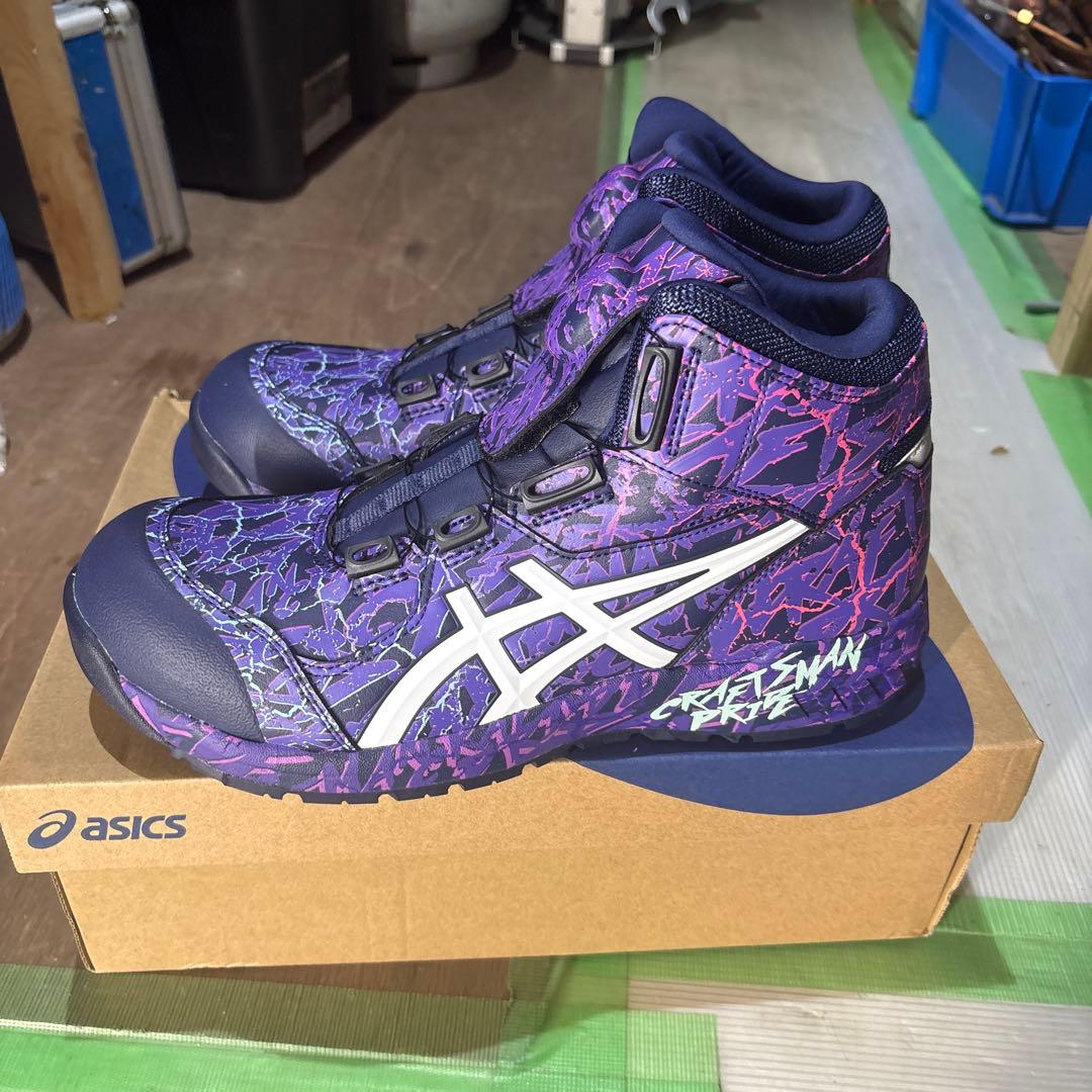 ASICS CREATSMAN 80A 安全靴 紫/青