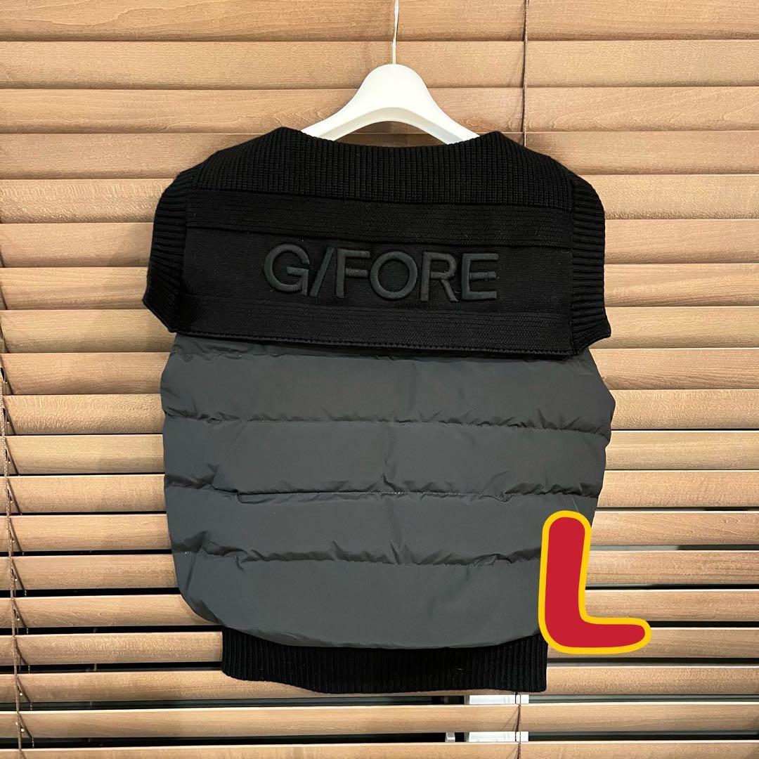 【黒L】G/FORE ジーフォア ゴルフ レディース ダウンベスト