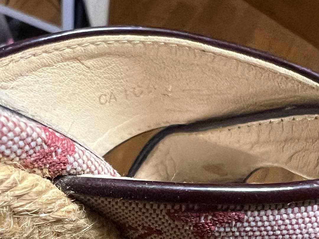 ルイヴィトンLOUIS VUITTON ウェッジソール サンダル 37