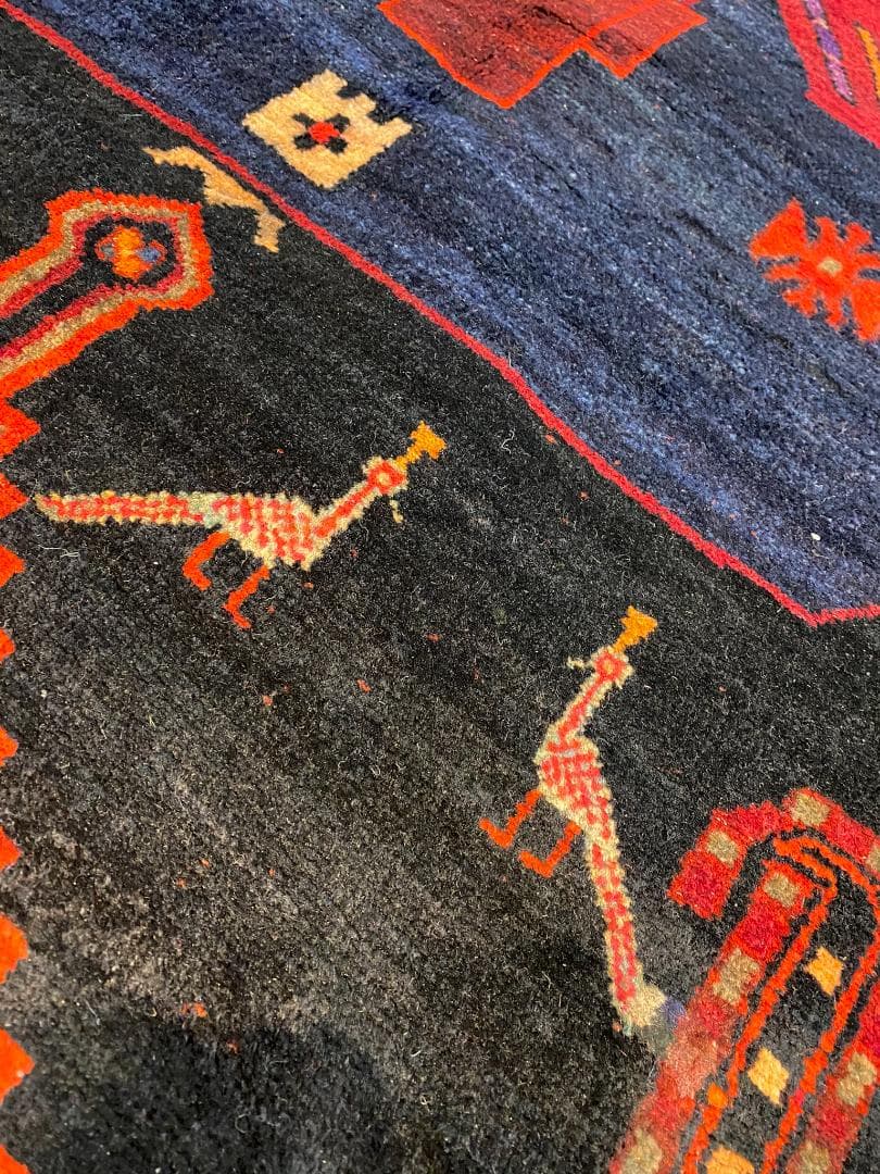 t*☆様 ペルシャ絨毯 ケルマン 186x124cm ヴィンテージ ラグ 手織り