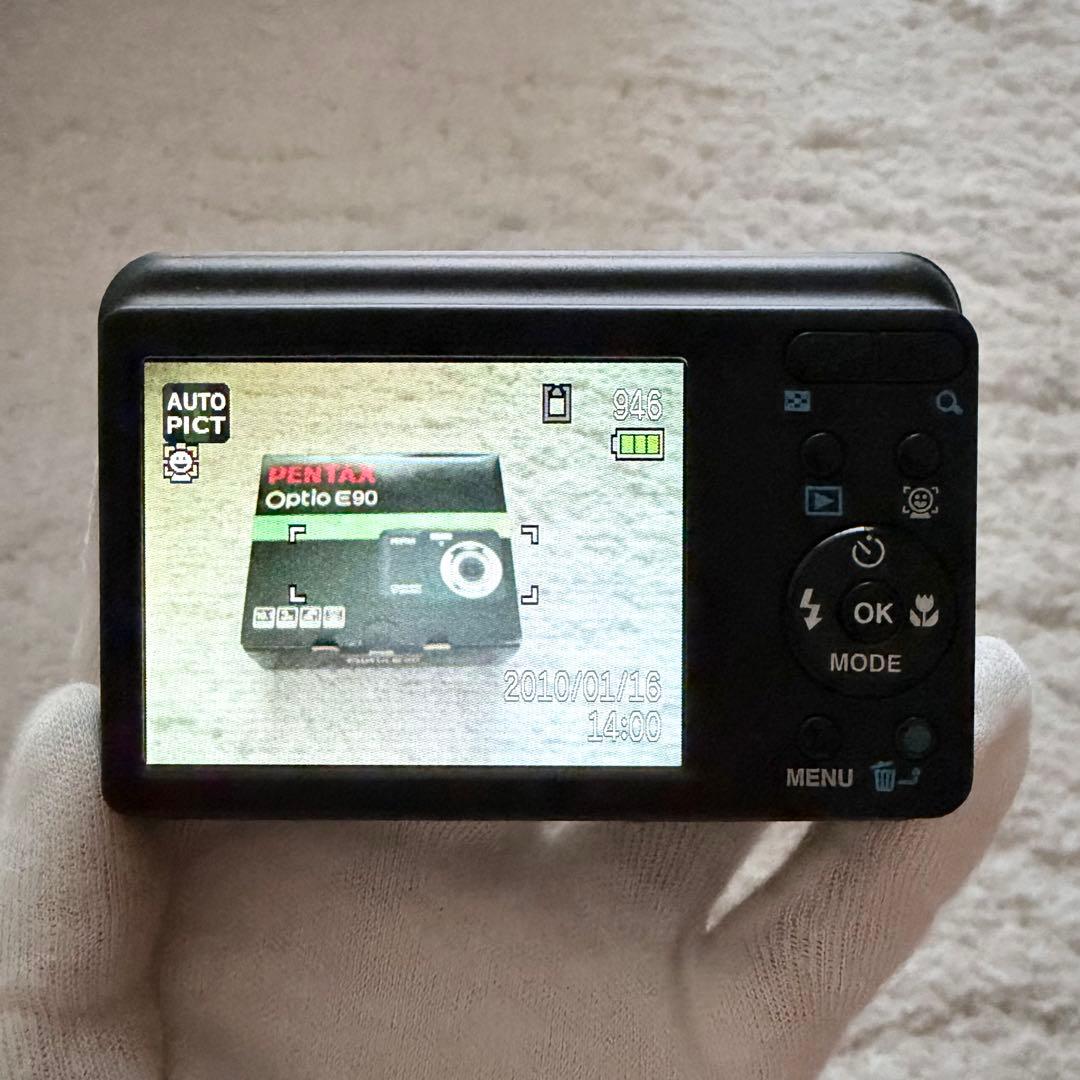 極上品【動作確認済】PENTAX ペンタックス Optio E90 レトロカメラ