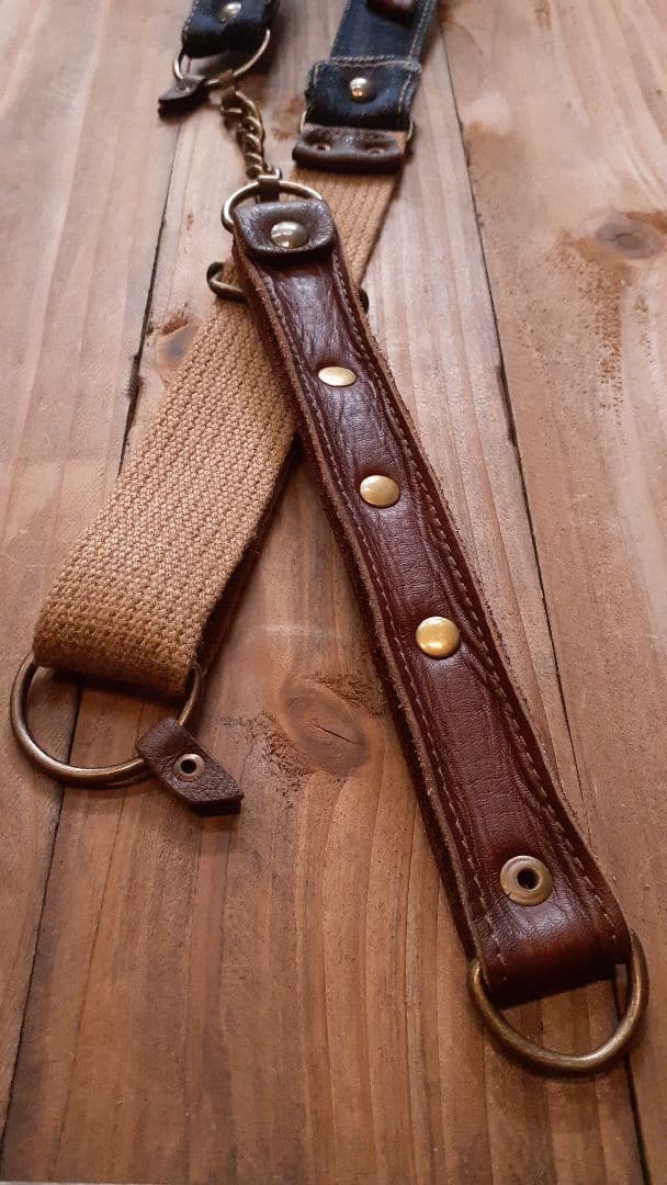 デニムリメイク★★★OUOUTDOOR VINTAGE 肩掛けトート&腰袋付き