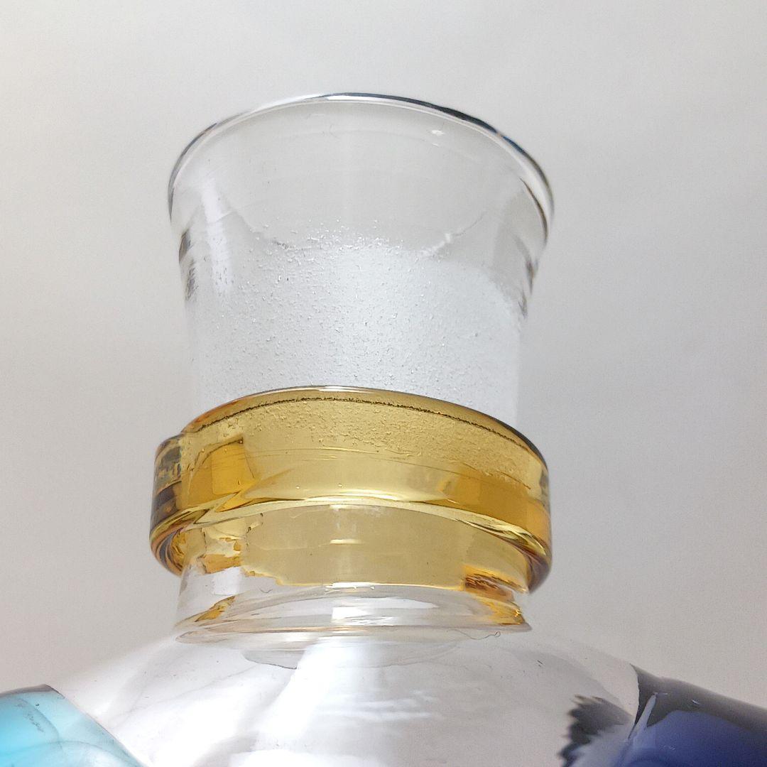 Y2293-62 津軽びいどろ 秋村実 色ガラス デキャンタ 飾瓶　#1