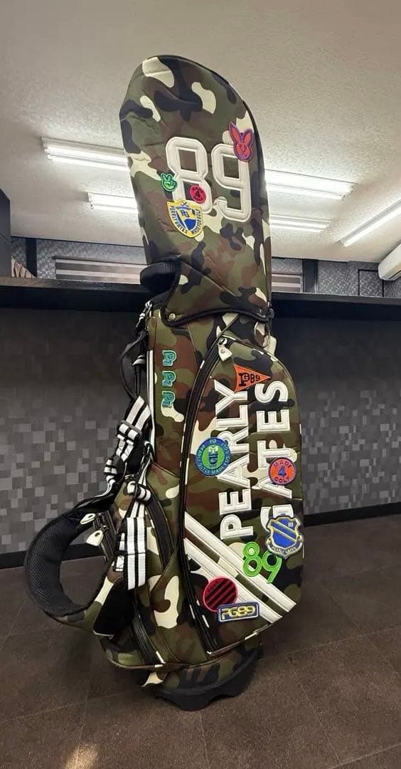 PEACE GATES 迷彩ワッペンキャディバッグ