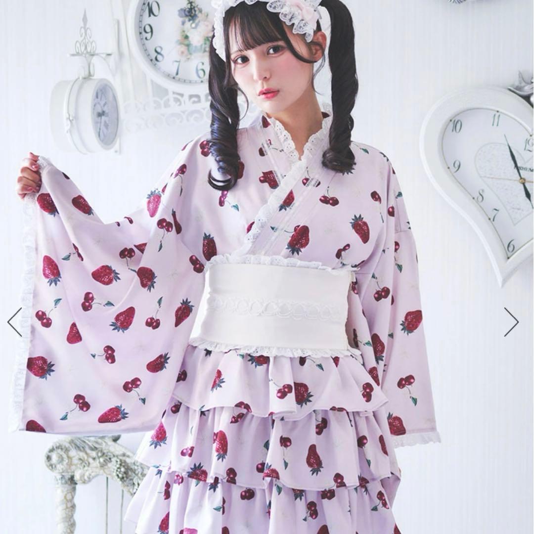 Ank Rouge cherryberry 浴衣ワンピース