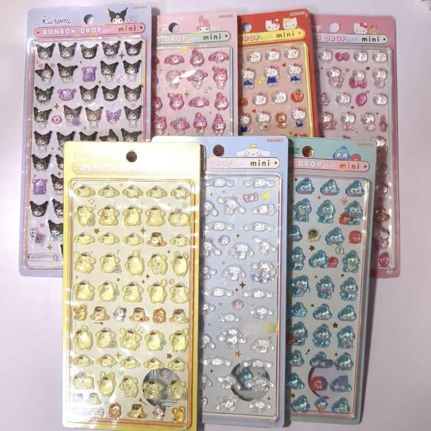 未開封　正規品　ボンボンドロップシール　ミニ　サンリオ　7枚セット