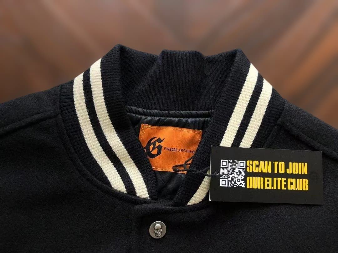 Godspeed バルキーボンバージャケット 黒/白