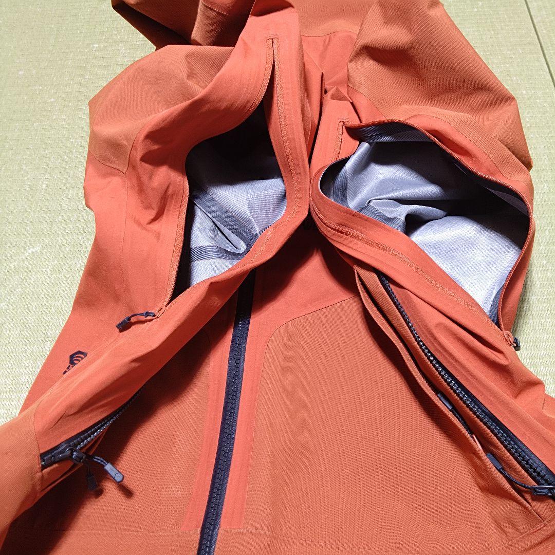 マウンテンハードウェア バウンダリーリッジ　ゴアテックス M　上下　オレンジ