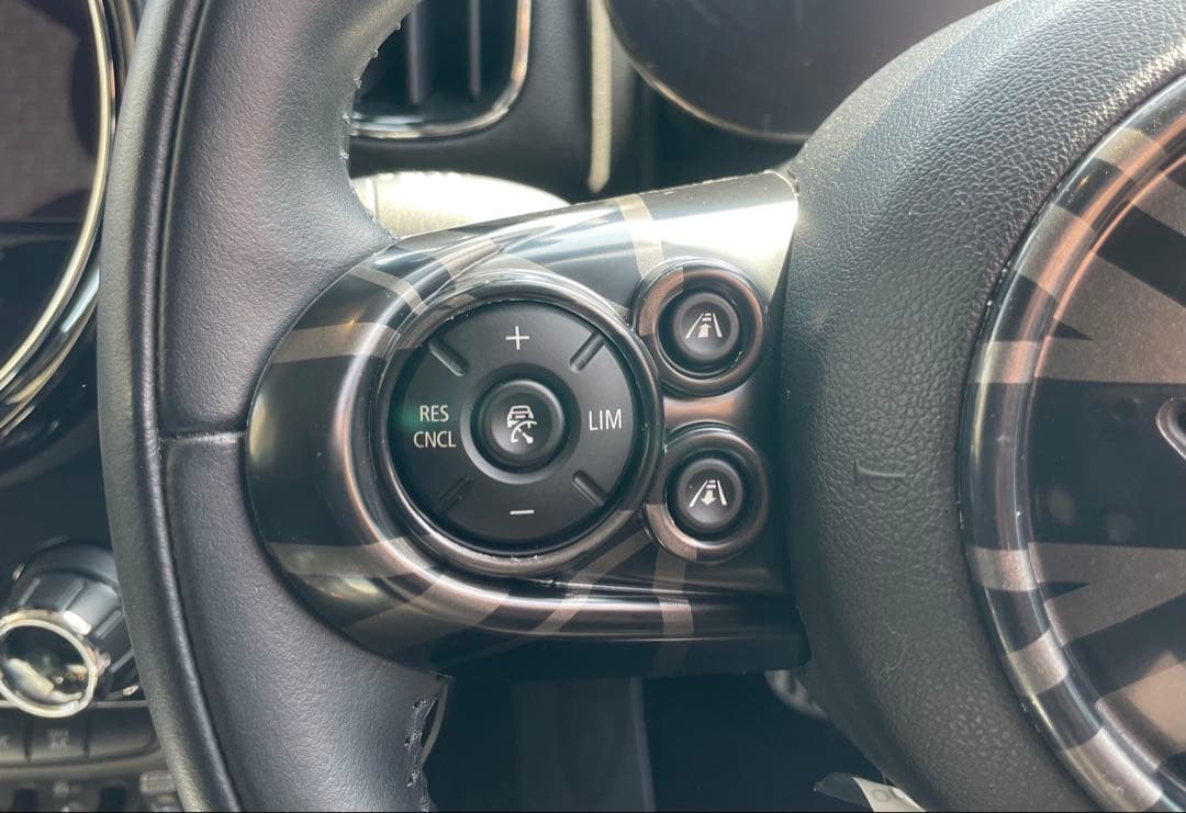 F系MINI ステアリングパネルカバーセット　ダークユニオンジャック　4点セット