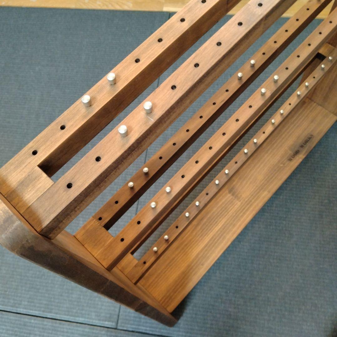 ✨️新品級✨️ WOOD WORKS リールスタンド ブラウン リール置き 釣具