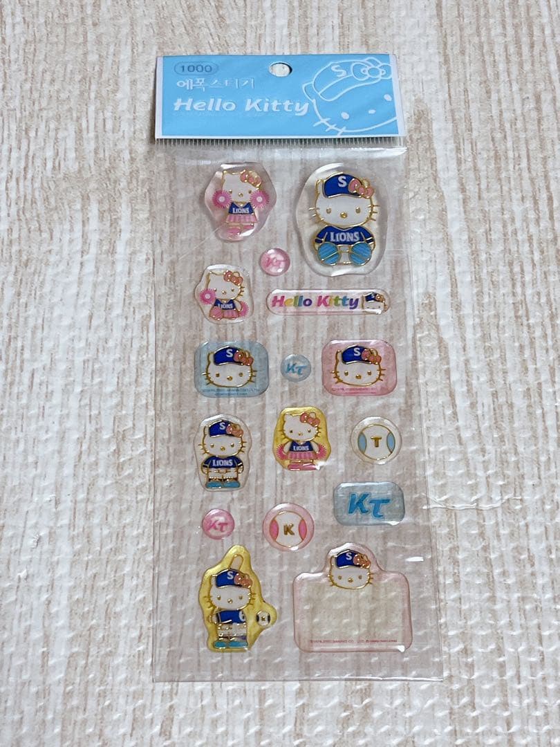Hello Kitty LIONS ハローキティ ライオンズ シール 1シート