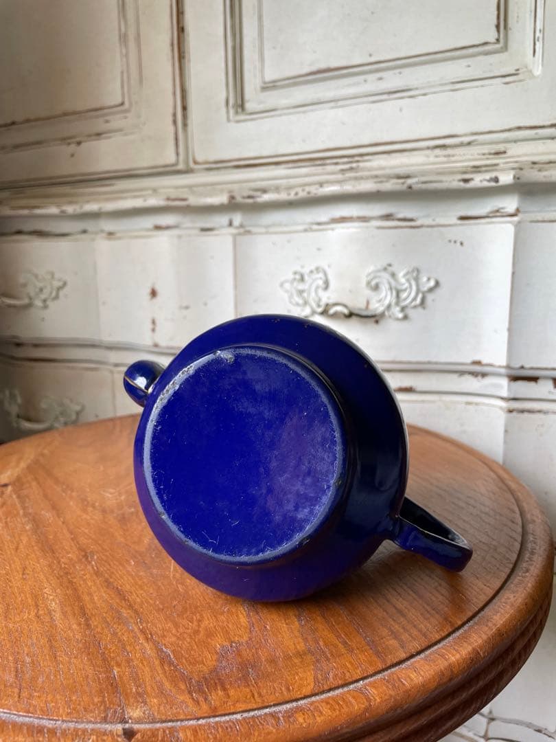 フランス　アンティーク　ホーロー　ティー　ポット　コーヒー　ポット　手書き　レア