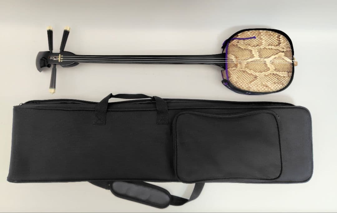 C062 沖縄三線 本蛇皮張り 付属品セット