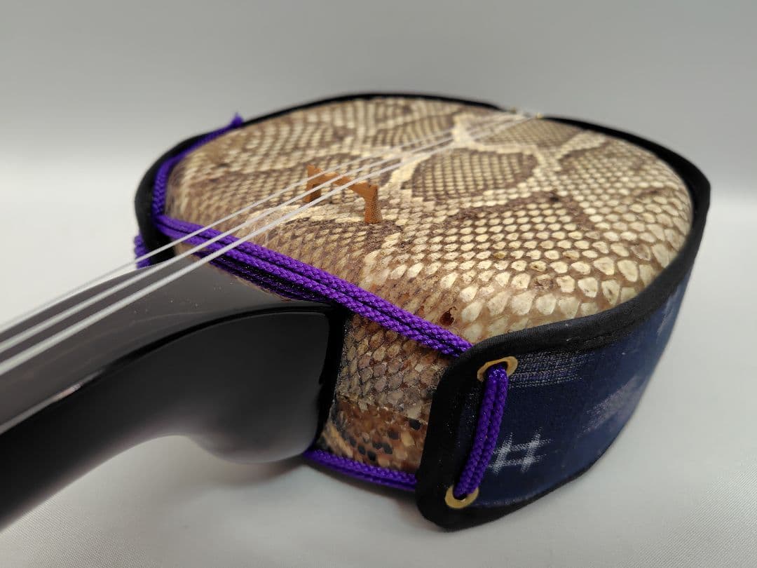 C062 沖縄三線 本蛇皮張り 付属品セット