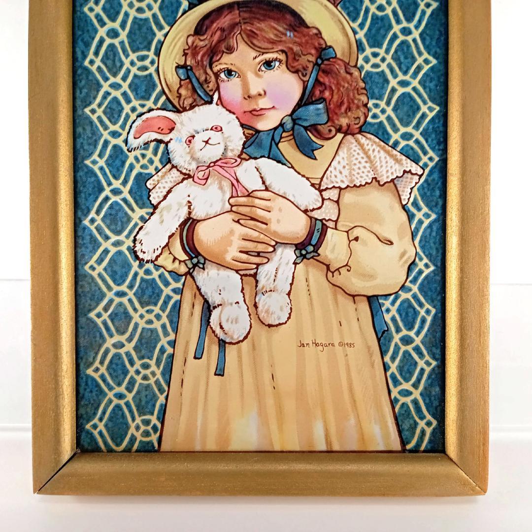 ジャン・ハガラ ステンドグラス 少女とお人形 レスリー グラスマスターズ社