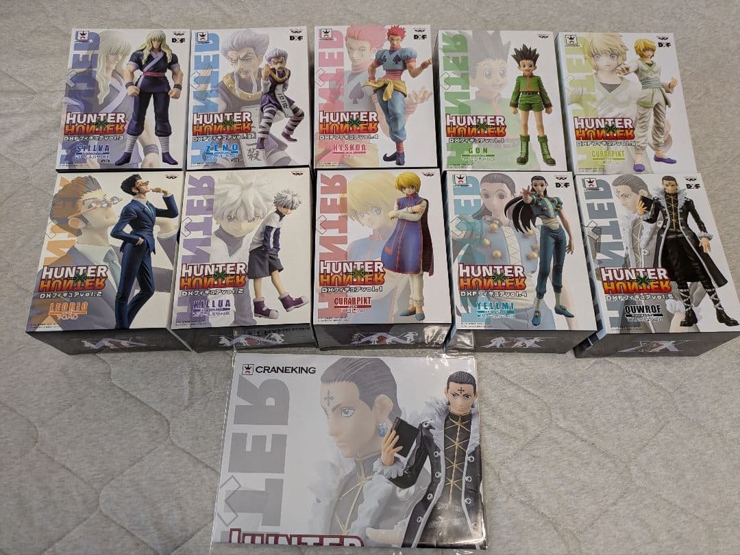 ハンターハンター　フィギュア　10体セット 販促用ポスター付