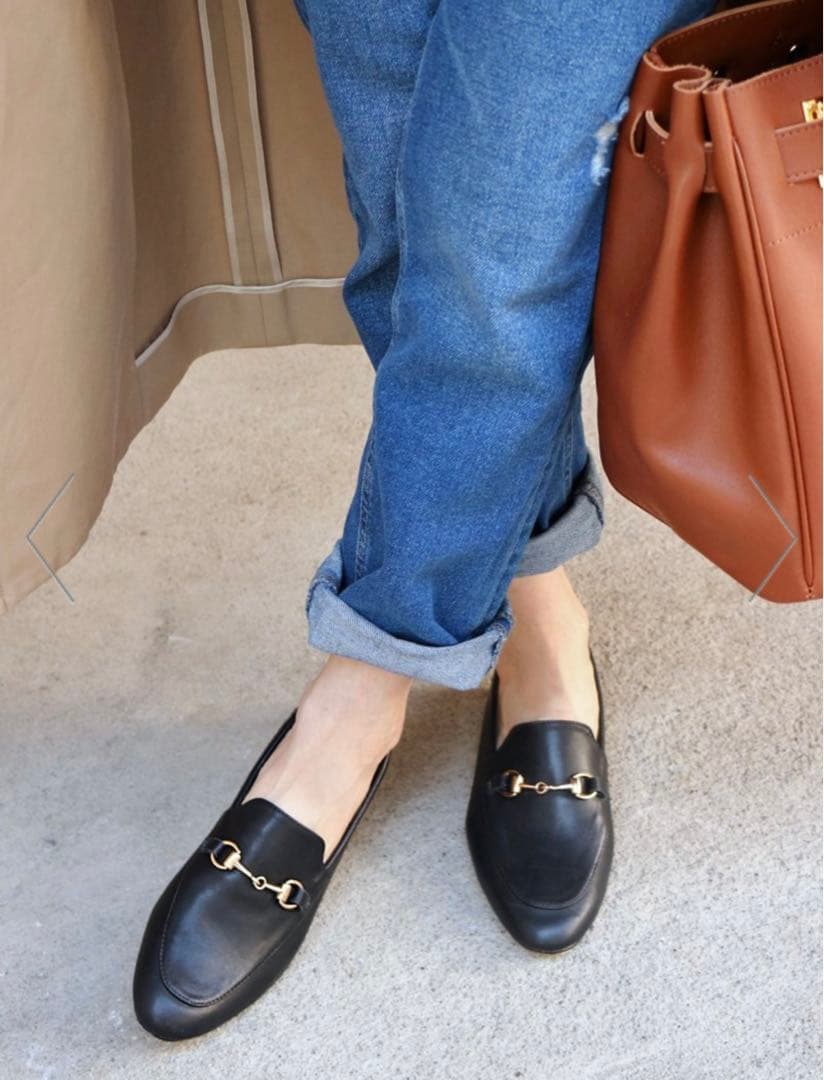 新品未使用　Fin 本革ビットローファー