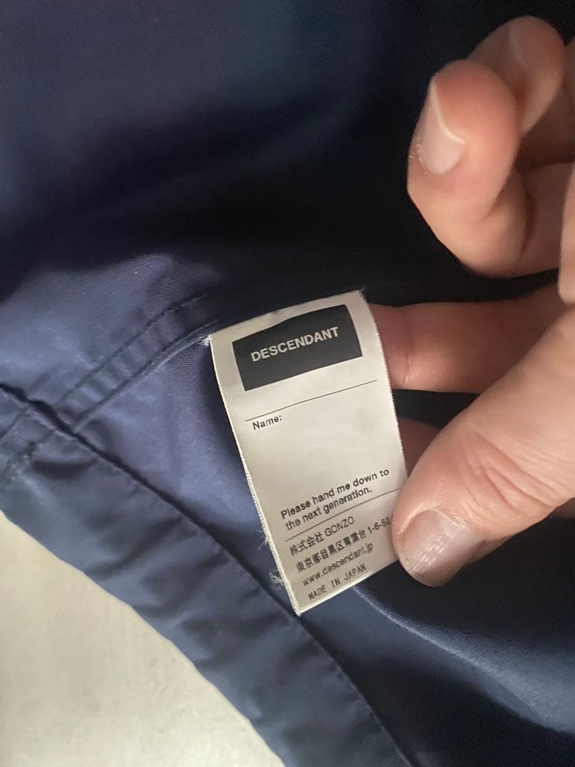 ジャケット・アウター DESCENDANT CRICKET COPO JACKET (NAVY)