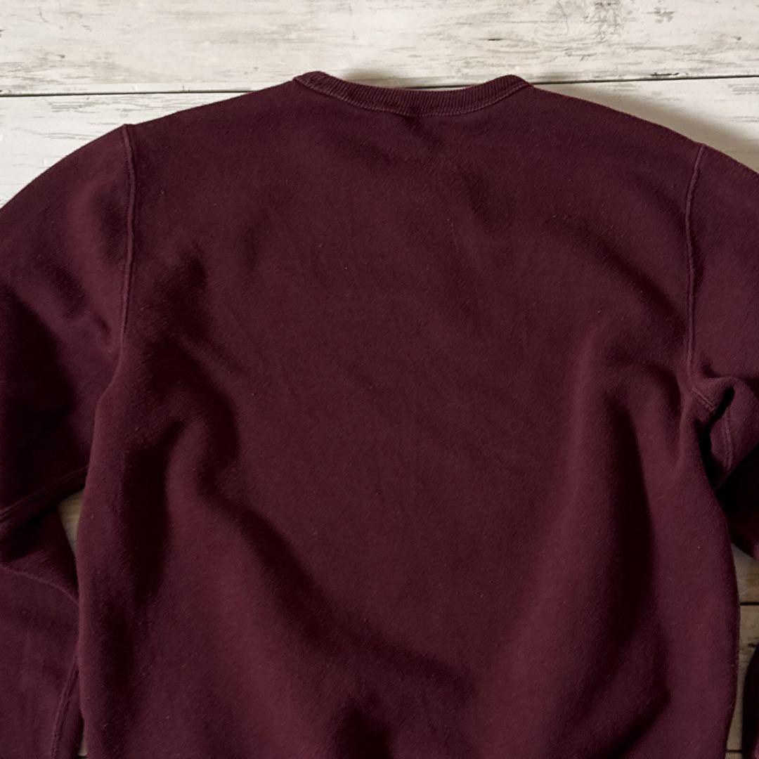 こ*わ様 ポロラルフローレン スウェット M ボルドー ワンポイント 刺繍 前V