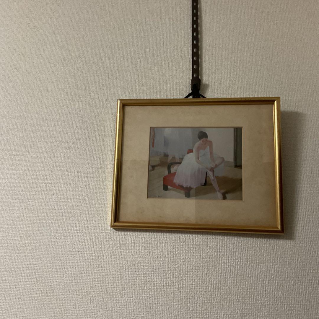 堀江史郎作品 油彩画【稽古前】の作品を写真アートに施した 額装仕立ての作品